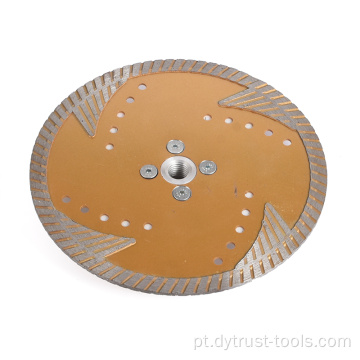 Cutter Circular Circular Personalizado Lâmina de Proteção Triangular de 180 mm Folha corrugada com flange